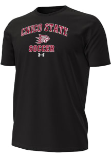 Under Armour CSU Chico Wildcats Black Soccer Performance Short Sleeve T Shirt