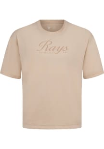 Levelwear Tampa Bay Rays Tan Signature Knit Ethereal Short Sleeve Fashion T Shirt