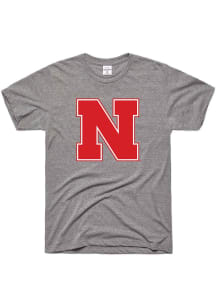 Charlie Hustle Nebraska Cornhuskers Grey  Short Sleeve T Shirt