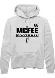 Cd Mcfee Cincinnati Bearcats Mens White Football NIL Stacked Box Player Hood