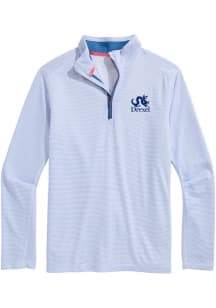Vineyard Vines Drexel Dragons Mens Light Blue Sankaty Long Sleeve Qtr Zip Pullover