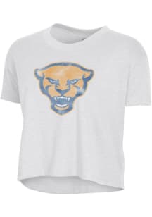 Alternative Apparel Pitt Panthers Womens White Headliner Short Sleeve T-Shirt