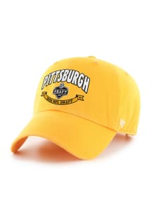 47 Pittsburgh Steelers 2026 NFL Draft Clean Up Adjustable Hat - Yellow