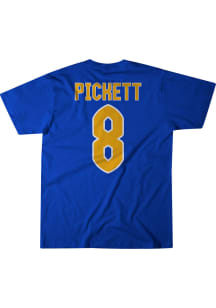Kenny Pickett Pitt Panthers Blue Football Short Sleeve Fashion Player T Shirt