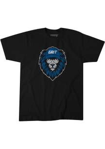 Detroit Black BreakingT Football Grit Short Sleeve Fashion Player T Shirt
