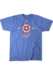 BreakingT Dayton Flyers Light Blue Vintage Basketball Short Sleeve Fashion T Shirt