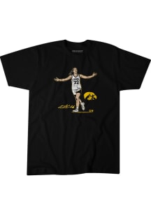 Caitlin Clark Iowa Hawkeyes Black Super Star Pose Short Sleeve Fashion Player T Shirt