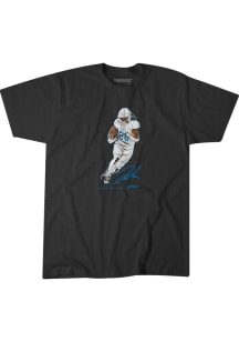 Jahmyr Gibbs Detroit Charcoal Superstar Pose Short Sleeve Fashion Player T Shirt