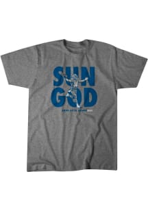 Amon-Ra St. Brown Detroit Grey Sun God Short Sleeve Fashion Player T Shirt