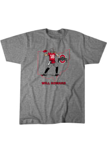 Will Howard Ohio State Buckeyes Youth Grey Will Howard Star Player Tee