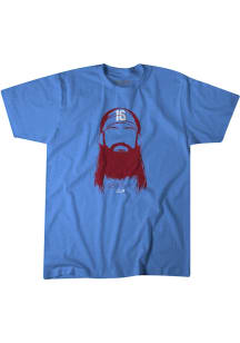 Brandon Marsh Philadelphia Phillies Youth Blue Philly Beard Player Tee