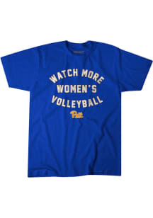 BreakingT Pitt Panthers Blue Watch More Womens Volleyball Short Sleeve Fashion T Shirt