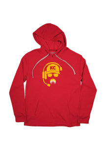 Andy Reid Kansas City Mens Red Icicle Stache Player Hood