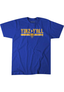 BreakingT Pitt Panthers Blue Yinz Greater Than Yall Short Sleeve Fashion T Shirt