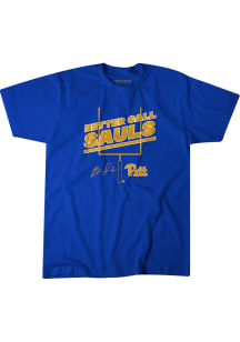 Ben Sauls Pitt Panthers Blue Football Better Call Sauls Short Sleeve Fashion Player T Shirt