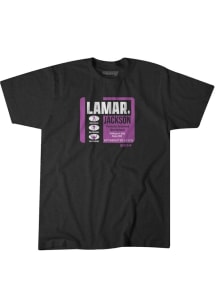 Lamar Jackson Maryland Charcoal Perfectly Seasoned Short Sleeve Fashion Player T Shirt