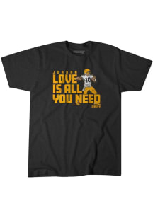 Jordan Love Green Bay Charcoal Love is All You Need Short Sleeve Fashion Player T Shirt