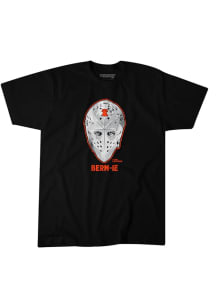 Bernie Parent Philadelphia Flyers Black Bernie Mask Short Sleeve Fashion Player T Shirt
