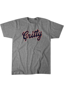 BreakingT Detroit Tigers Charcoal Gritty Tigers Short Sleeve Fashion T Shirt