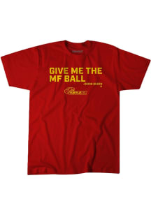 Derik Queen Maryland Terrapins Red Give Me the Ball Short Sleeve Fashion Player T Shirt