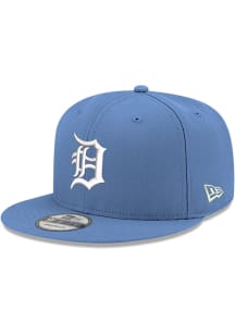 New Era Detroit Tigers Light Blue Sky Blue League Side Patch 9FIFTY Mens Snapback Hat