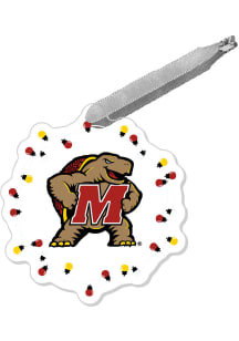 Maryland Terrapins Acrylic Lights Holiday ROC Ornament - Red