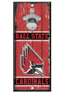 Ball State Cardinals 5x11 Wood Sign Sign - Cardinal