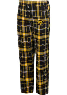 Concepts Sport Iowa Hawkeyes Womens Black Flannel Loungewear Sleep Pants