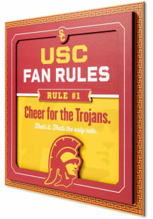 USC Trojans Wall Art Sign - Red