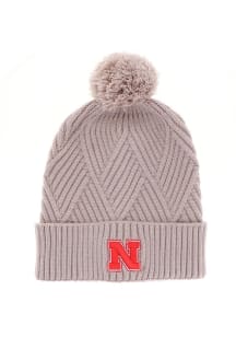 Nebraska Cornhuskers  Textured Cuff Knit Beanie Mens Knit Hat