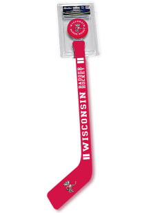 Wisconsin Badgers Hockey Stick and Puck Hockey Stick