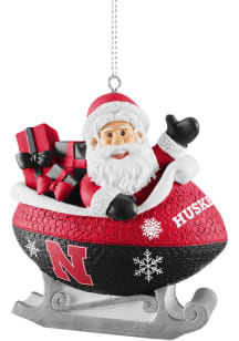 Nebraska Cornhuskers Sleigh Ornament - Red