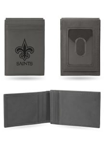 New Orleans Saints Laser Engraved Mens Bifold Wallet
