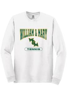 Summit Sportswear William & Mary Tribe White Tennis Long Sleeve T Shirt