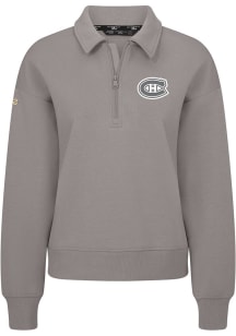 Levelwear Montreal Canadiens Womens Grey Canmore Chenille Logo Medium Weight Jacket