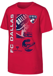 FC Dallas Youth Red Strategy Short Sleeve T-Shirt
