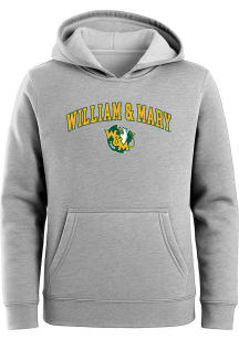 William & Mary Tribe Toddler Grey Heather Parker Long Sleeve Hooded Sweatshirt