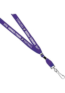 Jardine TCU Horned Frogs 3/8 Football Sublimated w/Swivel Hook Lanyard - Purple
