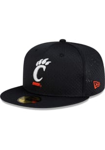 New Era Cincinnati Bearcats Mens Black Satin Lining 59FIFTY Fitted Hat
