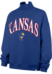 47 Kansas Jayhawks Womens Blue Vantage Crew Sweatshirt