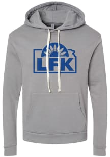 Lawrence Mens Grey LFK State Shape Long Sleeve Hoodie