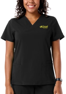 Drexel Dragons Womens Black Physician Assistant Program Short Sleeve Scrubs