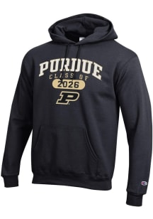 Champion Purdue Boilermakers Mens Black Class of 2026 Powerblend Long Sleeve Hoodie