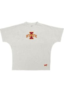 Pressbox Iowa State Cyclones Womens Oatmeal Flannigan Short Sleeve T-Shirt