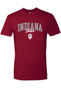 Summit Sportswear Indiana Hoosiers Womens Crimson Sister Short Sleeve T-Shirt