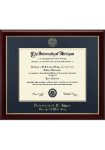 Michigan Wolverines Embossed Gallery College of Pharmacy Diploma Frame - Navy Blue
