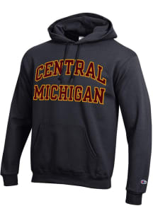 Champion Central Michigan Chippewas Mens Graphite Arch Above Long Sleeve Hoodie