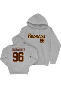 Dalton Gustwiller Western Michigan Broncos Mens Grey NIL Script Player Hood