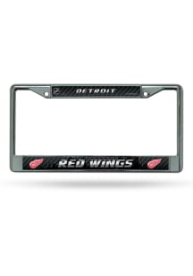 Detroit Red Wings Decal Chrome License Plate Frame - Silver