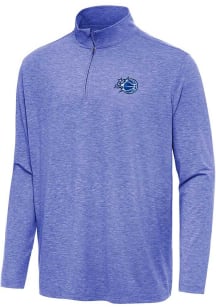 Antigua Orlando Magic Mens Blue Hunk Long Sleeve Qtr Zip Pullover